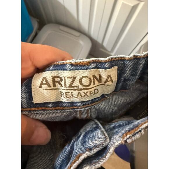 Arizona Boys Size 7 Blue Jeans Adjustable Waist - Picture 2 of 6